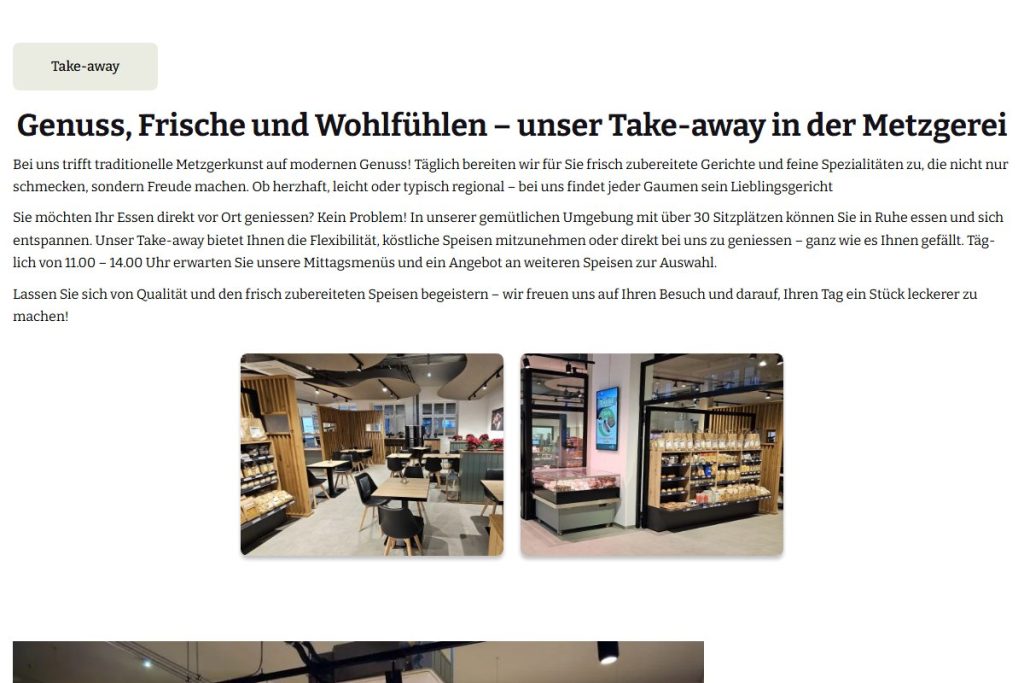 Seite Take-away & 24h-Shop auf metzgerei-rust.ch